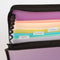 FIVE STAR EXPANDING FILE STUDY APP 7-POCKET ACCORDION ZIP 350099G-ECM - Purple - Like New