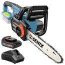SENIX CHAINSAW CORDLESS, 20V 14" BATTERY CHAINSAW, GRAYISH BLUE - Like New