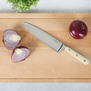 MARTHA STEWART 8" FORGED TRIPLE RIVETED STAINLESS STEEL CHEF KNIFE - LINEN - NEW - Brand New