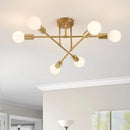 LINMIFO MODERN SPUTNIK CHANDELIER CEILING LIGHT FIXTURE 6-LIGHT CHANDELIER - Like New