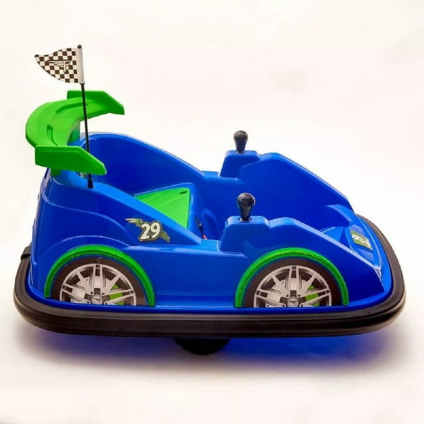 FLYBAR FUNPARK RACER RIDE-ON BUMPER CAR VEHICLE KIDS TODDLERS - BLUE/GREEN - Like New