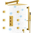Everstein Plumbing SFS-1016-GD12 Shower System with Body Jets - Gold - Like New