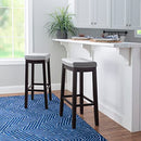 Linon Home Décor Kingston Gray Bar Stool, Black - Brand New