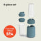 BELLA 6 PCS PORTABLE ROCKET BLENDER, JUICER & SMOOTHIE MAKER - SURF - Like New