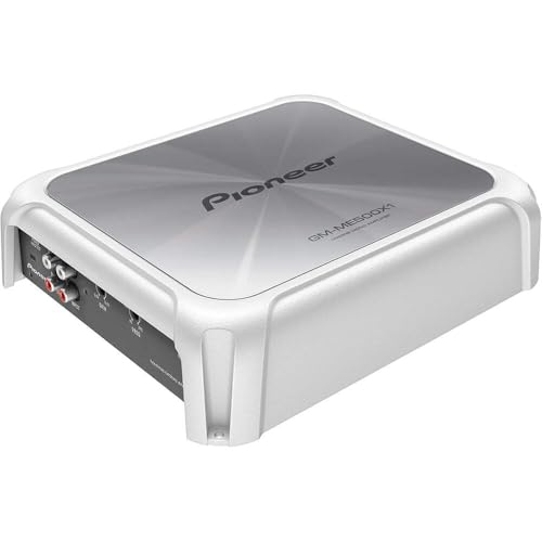 PIONEER GM-ME500X1 MONO MARINE SUBWOOFER AMPLIFIER 800 WATTS RMS X 1 - SILVER - Like New