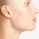 MARC BY MARC JACOBS LOVE EDGE HEART EARRING - SILVER - Brand New