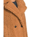 1144454 UGG WOMEN'S GERTRUDE SHORT TEDDY COAT CHESTNUT SIZE XS - Brand New