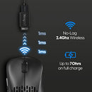 PULSAR GAMING GEARS - XLITE V2 MEDIUM WIRELESS GAMING MOUSE - BLACK - Like New