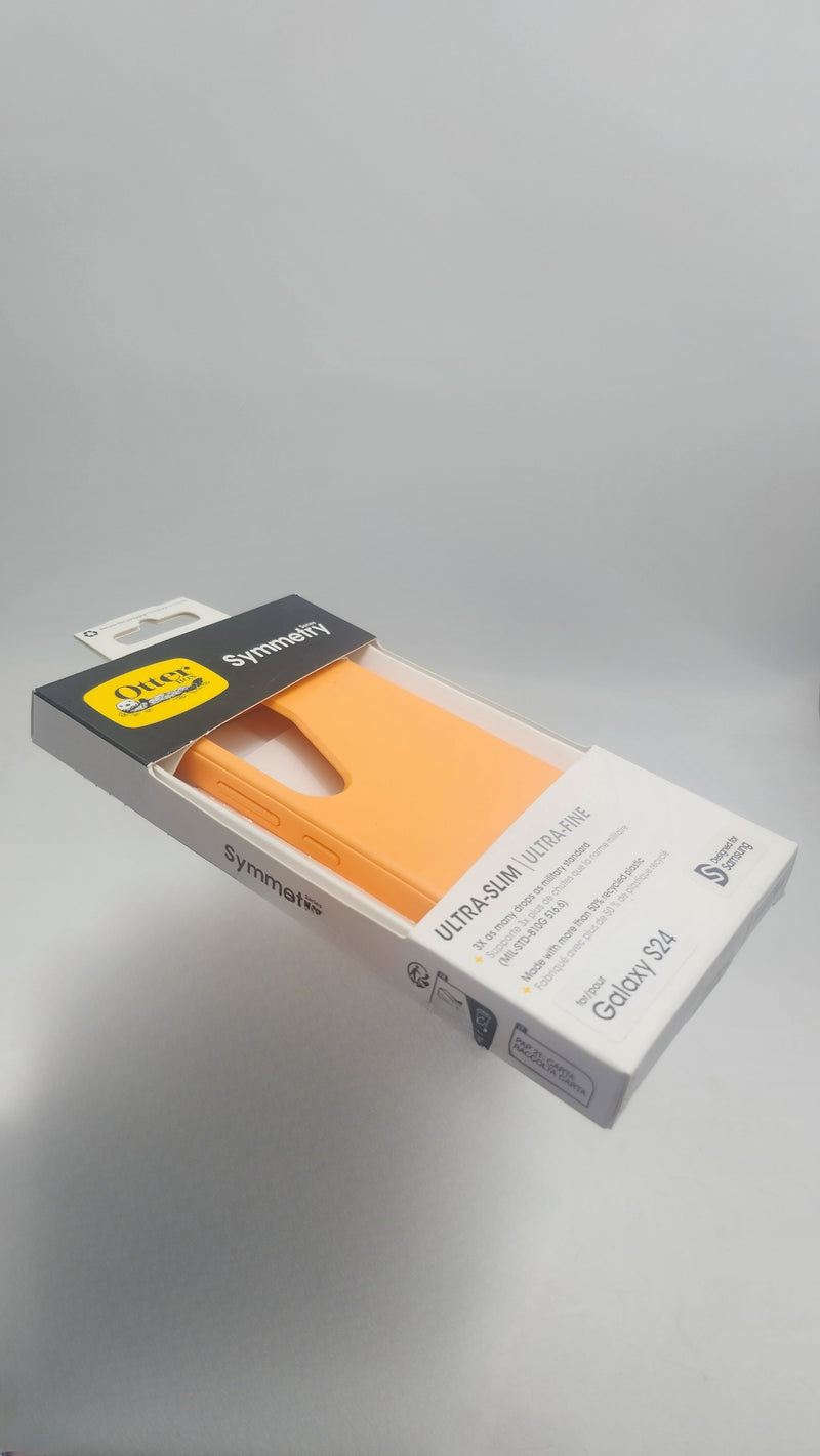 OTTERBOX SAMSUNG GALAXY S24 SYMMETRY SERIES CASE - ORANGE - Like New