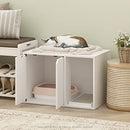 FURRINO FURINNO PELI LITTER BOX ENCLOSURE, SMALL, SOLID WHITE - WHITE - Like New