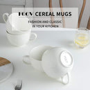KOOV Jumbo Soup Mug, Soup Bowls with Handles,Jumbo Mug Set of 4, 24 Ounce -WHITE - Like New