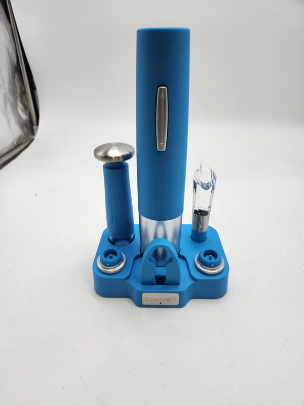 Cuisinart CWO-200BL Wine Opener Set, Electric Bottle Opener & More - LIGHT BLUE Like New