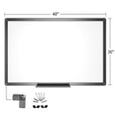 VIZ-PRO Magnetic Dry Erase White Board, 48 X 36 Inches, Black Aluminium Frame - Like New