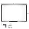 VIZ-PRO Magnetic Dry Erase White Board, 48 X 36 Inches, Black Aluminium Frame - Like New