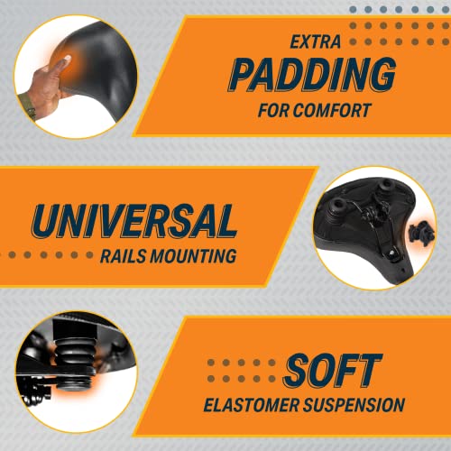 BIKEROO INDOOR BIKE SEAT COMPATIBLE WITH PELOTON EXERCISE OR ROAD BIKES - BLACK - Like New