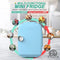 CROWNFUL MINI FRIDGE, 4 LITER/6 CAN PORTABLE COOLER TRAVEL FRIDGE - BLUE - Like New