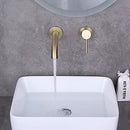 B09V5GDJH3-NEW GLENCA Brushed Gold Wall Mount Faucet Adjustable - Brand New