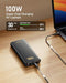 VEEKTOMX 100W LAPTOP POWER BANK 20000MAH FAST CHARGING PORTABLE VT202 DARK GRAY - Like New