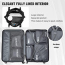 JOYWAY Luggage 8-Piece Travel Sets Hardside Suitcase Spinner Wheels 24" - Red - Like New