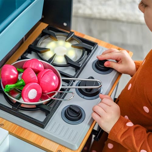 KIDKRAFT WOODEN FARM TO TABLE PLAY KITCHEN ES KRAFT ASSEMBLY LIGHTS - WHITE - Like New