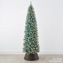 Best Choice Products 6ft Blue Spruce Pencil Christmas Tree, B0CJ623892 -Green - Brand New