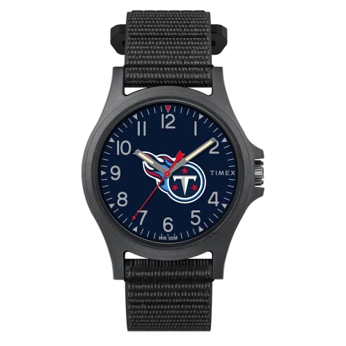 TIMEX MEN'S NFL PRIDE 40MM WATCH - BLACK - Tennessee Titans - Brand New