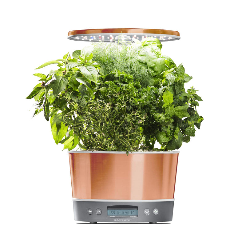 AEROGARDEN HARVEST ELITE 360 HOME GARDEN SYSTEM - [COPPER] Like New