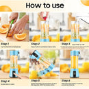 JUICEUP PORTABLE ELECTRIC JUICER,SMOOTHIE BLENDER 380ML USB RECHARGEABLE - BLUE - Like New