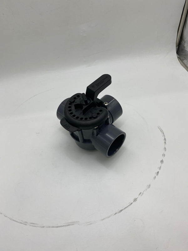 PENTAIR - 3-WAY POOL WATER DIVERTER VALVE 2-1/2 - GRAY - Like New