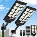 BRIGHTEVER SOLAR STREET LIGHTS OUTDOOR, 25000LM 8500K, 800W 2PACK - BLACK - Like New