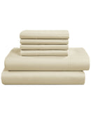 KATHY IRELAND 1000 THREAD COUNT EGYPTIAN COTTON RICH SHEET SET - IVORY SIZE KING - Like New