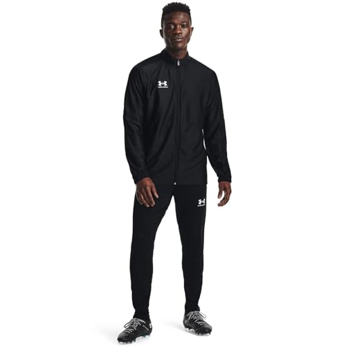 1365412 UNDER ARMOUR MEN'S CHALLENGER JACKET BLACK/WHITE XL - Like New