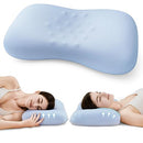 OS OMYSTYLE Ergonomic Contour Design Memory Foam Pillow Sleepers, Blue - Like New