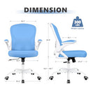 WINRISE OFFICE CHAIR DESK CHAIR ERGONOMIC MESH COMPUTER CHAIR - SKY BLUE - Like New