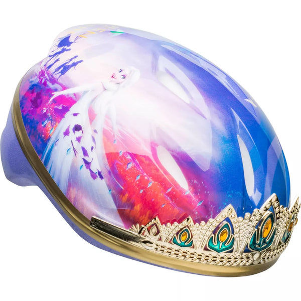 DISNEY FROZEN 2 ANNA TIARA CHILD BIKE HELMET 52-56 CM - MULTI - Like New