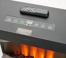 LIVING GLOW 3D VIEW STOVE HEATER & REALISTIC FLAME WITH REMOTE - BLACK - Like New