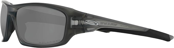 Oakley OO9236 Valve Rectangular Sunglasses Polarized Matte Grey/Black Iridium - Like New