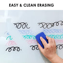 DEVELOP Frameless Magnetic Glass Whiteboard, 24 x 18 x 4mm - White - Brand New