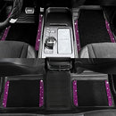 Valleycomfy Bling Car Mats Floor Mats Sparkly Glitter Carpet Purple Diamond - Brand New