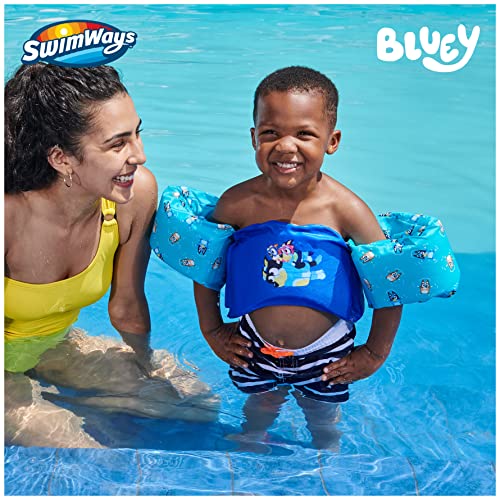 SWIMWAYS BLUEY SWIM TRAINER (UNISEX), FOR KIDS 33-55LBS - BLUE - Like New