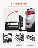 VEVOR 60X24X14 In Hitch Cargo Carrier, 500LBS Capacity Folding Trailer - BLACK - Like New