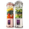 Ninja BC155PS Blast Two-Pack Portable Blender Cordless 18oz - Peach & Stone - Like New