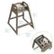 ECR4KIDS ASATT HIGH CHAIR, TODDLER CHAIR - GRAY WASH - Like New