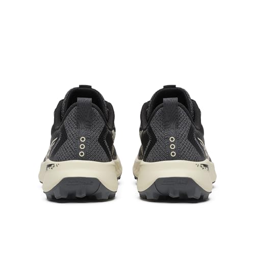 SAUCONY WOMEN'S PEREGRINE 15 TRAIL RUNNING SHOES - SIZE 8 - BLACK/PEARL - Like New