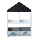 Luxenhome Children's Multi-Functional Wooden Open Bookcase Toy Storage Bin - Brand New