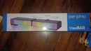 PERIPHIO RGB 2.0 SOUNDBAR WITH 7 RGB MODES, AND BLUETOOTH OR AUX - BLACK - Brand New