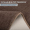 PETMAKER DOG DOOR MAT 36X26-INCH LARGE ENTRYWAY RUG WITH NON-SLIP BACK - BROWN - Like New