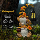 GNOME SOLAR BEE GARDEN GNOMES WITH LED LANTERN - YELLOW BLACK - Like New