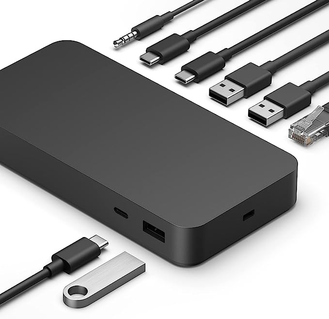 Microsoft Surface Thunderbolt 4 Dock Docking Station 4K T8I-00001 - Black - Like New