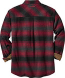 LEGENDARY WHITETAIL MENS LONG SLEEVE 100% COTTON FLANNEL LARGE - RED PLAID - Brand New